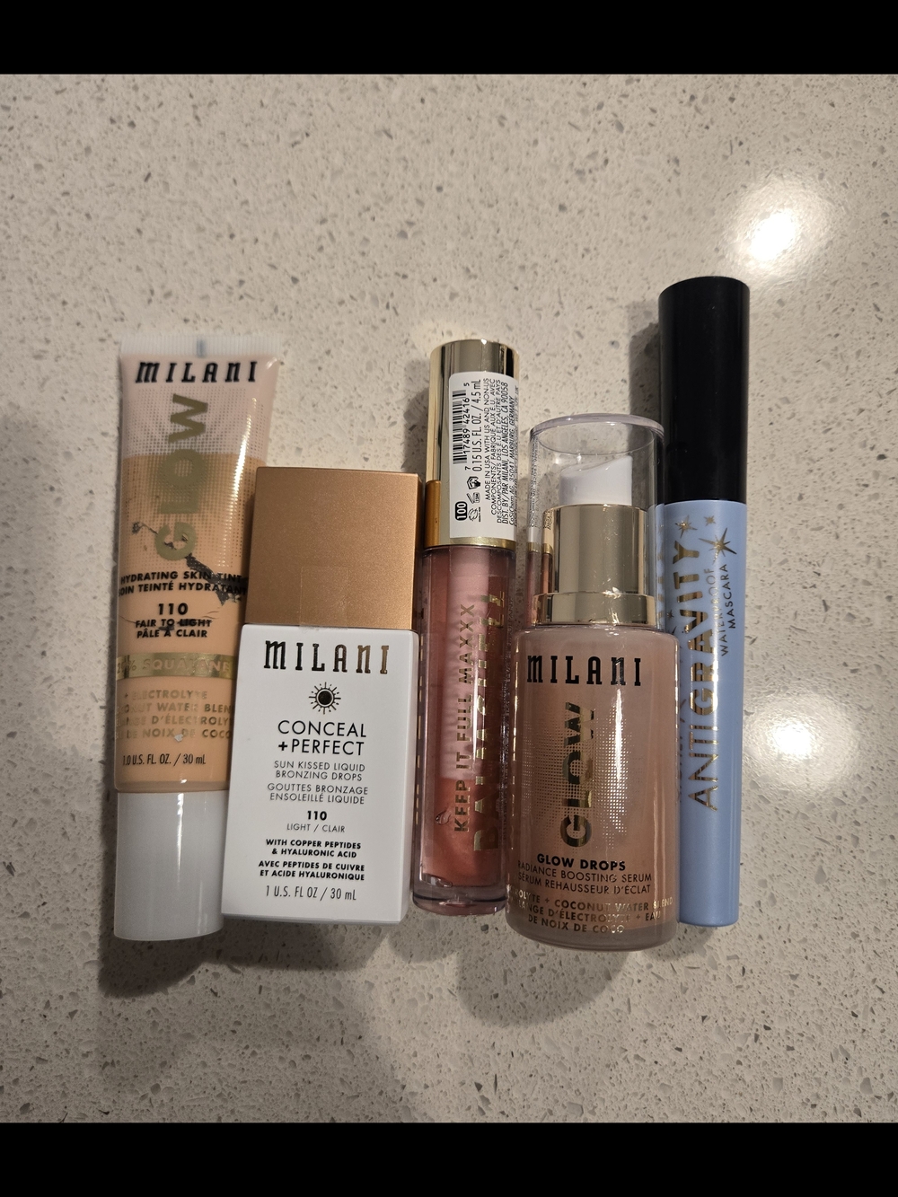 Milani Makeup & Skincare 5-Piece Bundle – All Brand New